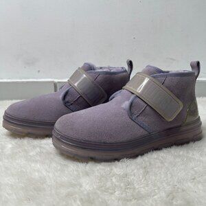 UGG #1137030 Women's Purple Neumel Clear Suede Sheepskin Ankle Boots Size 8